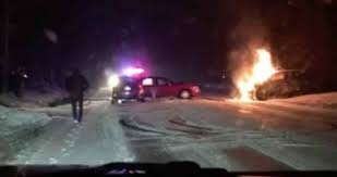Man’s quick actions help save two people trapped by burning car