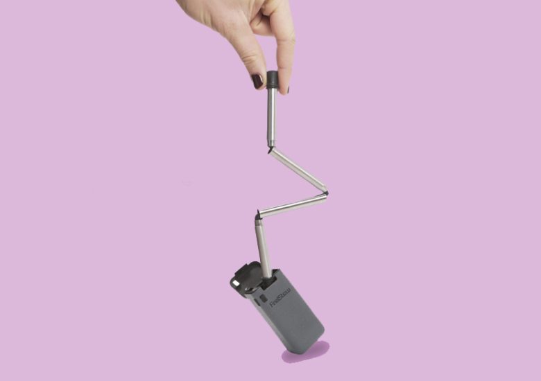 Here is world’s first collapsible, reusable steel straw that fits into a keychain