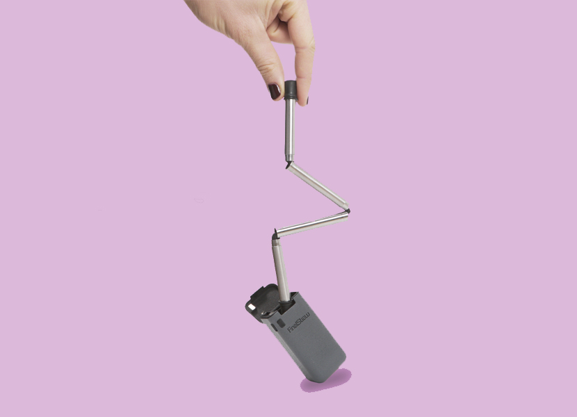 Here is world’s first collapsible, reusable steel straw that fits into a keychain