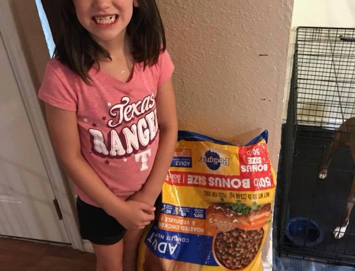 This little girl’s birthday wish helped raise 12,000 pounds of food for an animal shelter