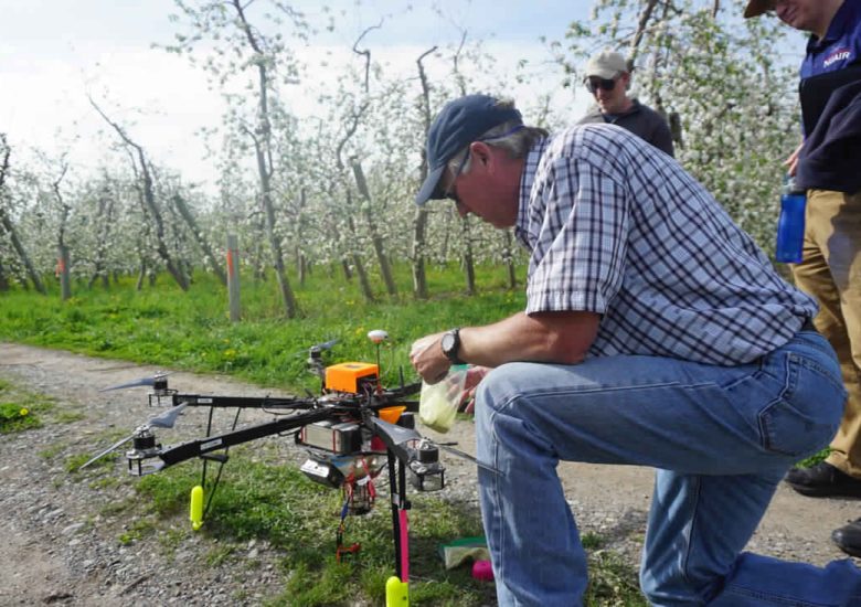 As bee populations dwindle, these aerial drones are helping farmers by pollinating crops