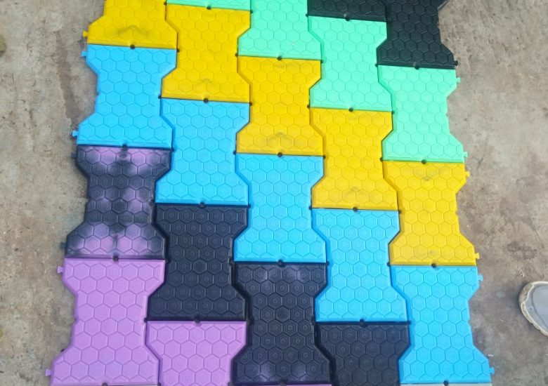 This Indian NGO creates colorful, anti-slip tiles from plastic waste