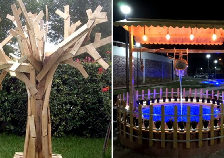 This Indian city is using discarded wood and cargo packaging to beautify public parks