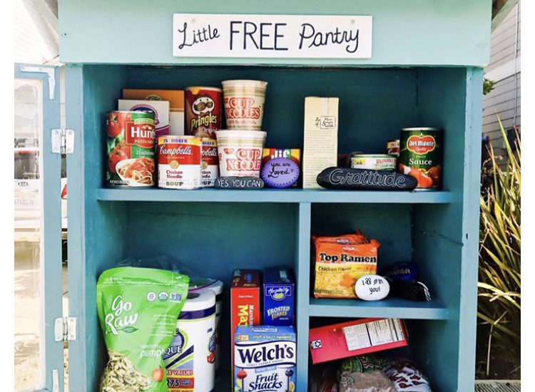 Neighborhoods across the US installing miniature pantries for the underprivileged