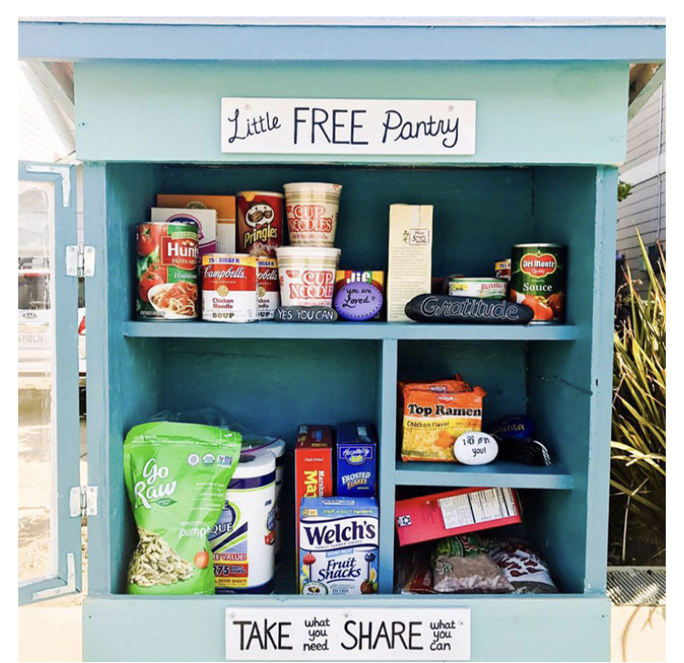 Neighborhoods across the US installing miniature pantries for the underprivileged