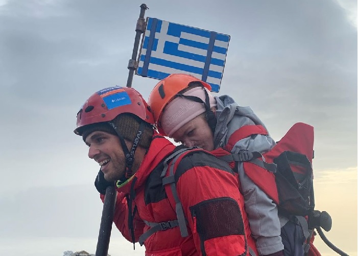 This Greek athlete fulfilled the dream of a disabled woman by carrying her up Mount Olympus